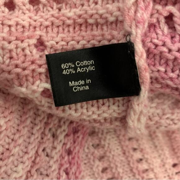 Lane Bryant pink white sweater plus size 18 20 - Picture 6 of 7